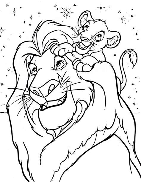 Lion King Coloring Pages for Kids