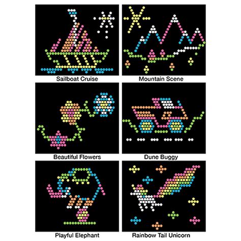 Lite-Brite Educational Templates