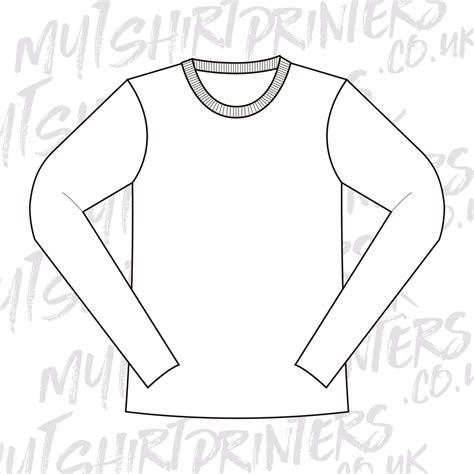 Long Sleeve Shirt Template Design Image 2