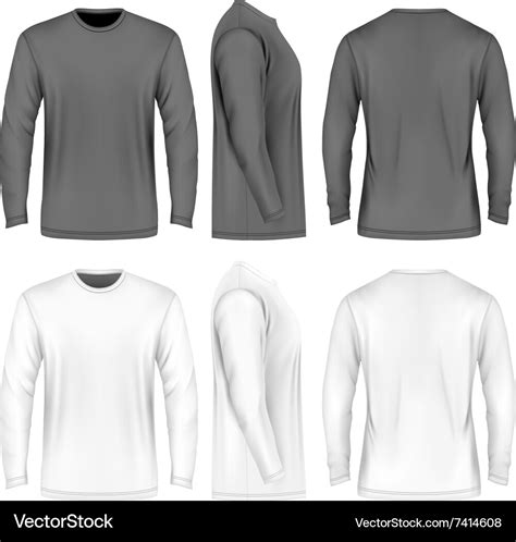 Long Sleeve Shirt Template Design Image 3