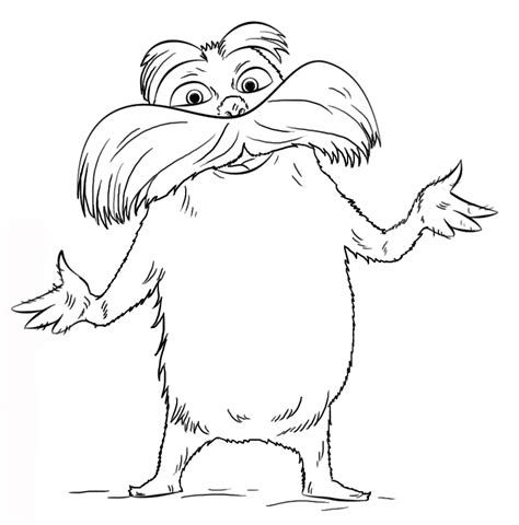 Lorax Coloring Sheet