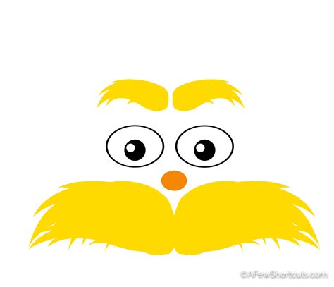 Lorax Mustache Template 10