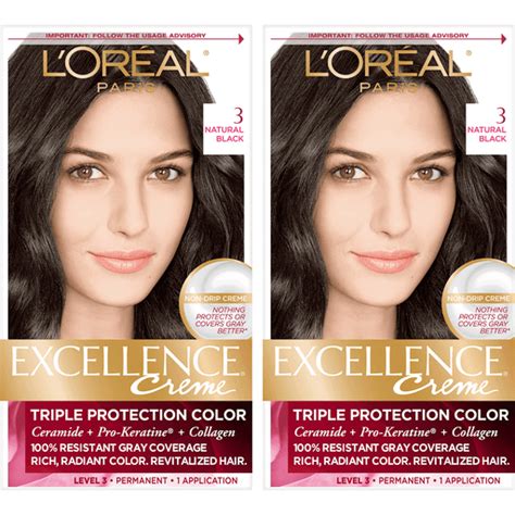 Loreal Excellence Hair Colors Black