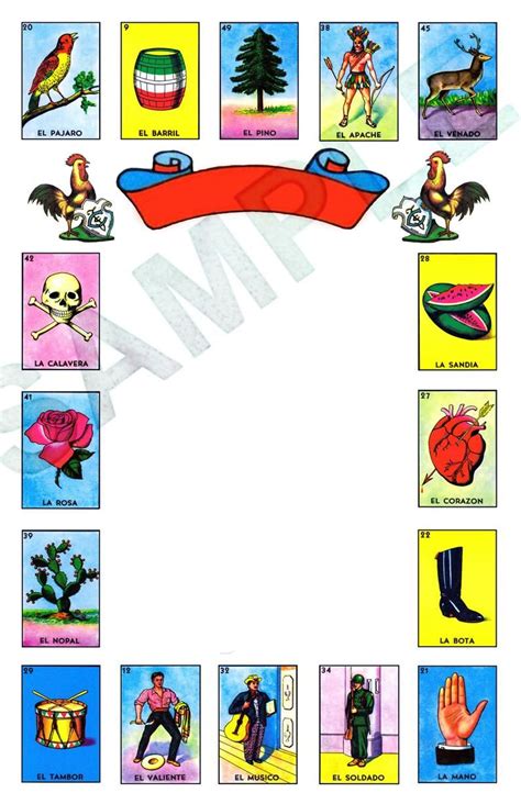 Loteria Card Blank Template Image 3