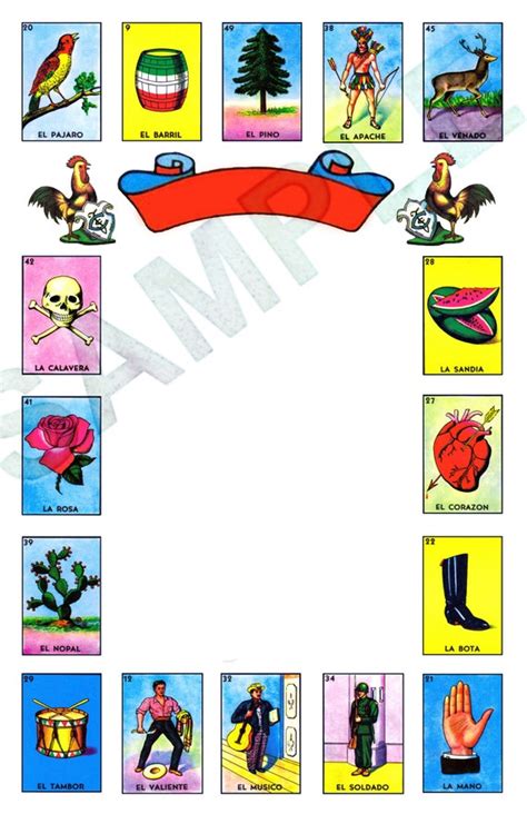 Loteria Card Blank Template Image 5