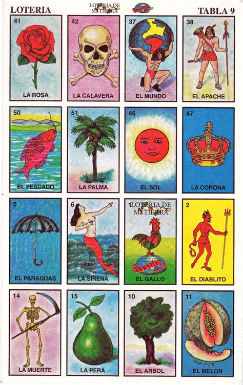 Loteria Card Printables for Special Occasions