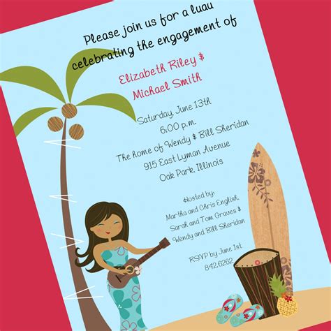 Luau Invitation Wording Ideas