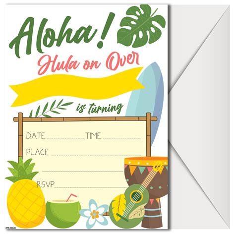 Luau Party Invitation Examples