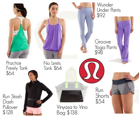 Lululemon Product Range