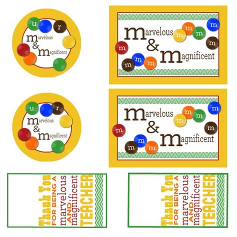 M&M Printable Images for Parties