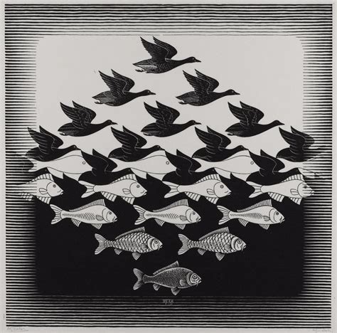 M.C. Escher's famous designs