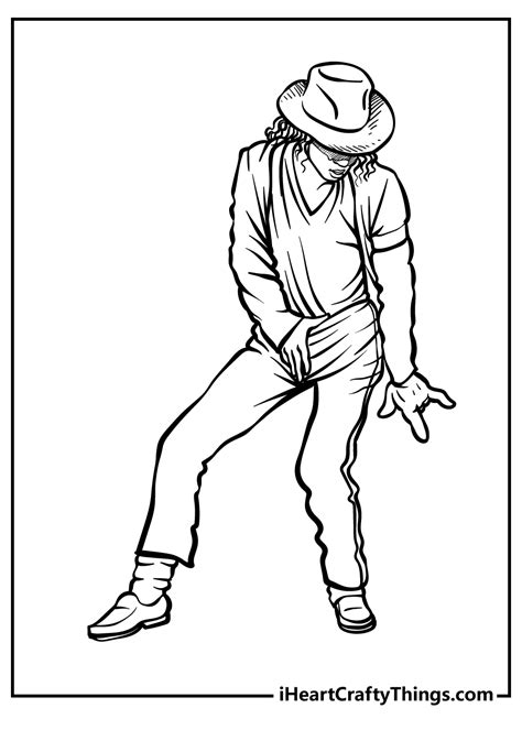 MJ Dance Coloring Page