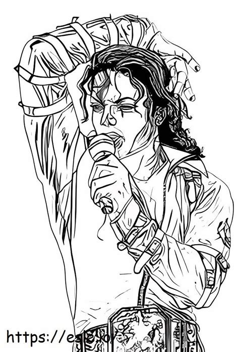 MJ Singing Coloring