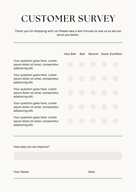 Survey Template