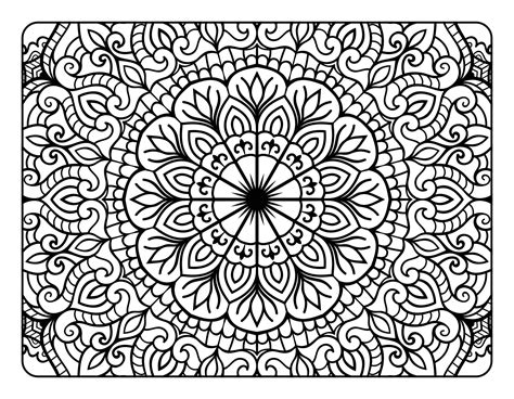 Mandala Coloring For Relaxation