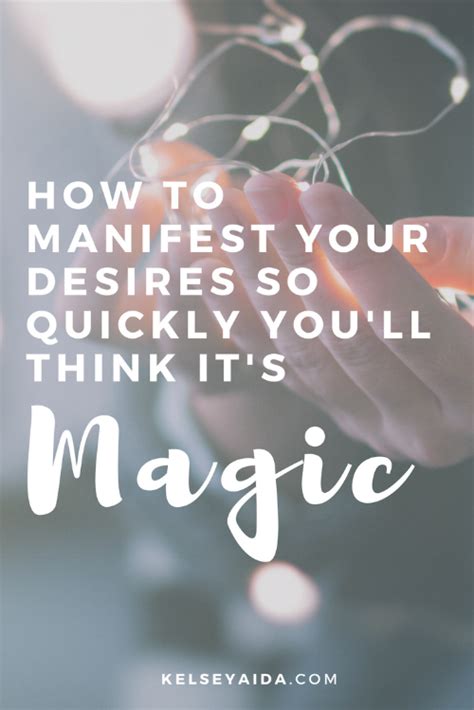 Manifesting Your Desires