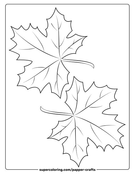 Maple Leaf Template 2 Intricate Design