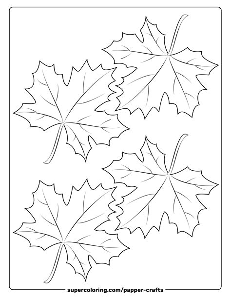 Maple Leaf Template 4 Customizable