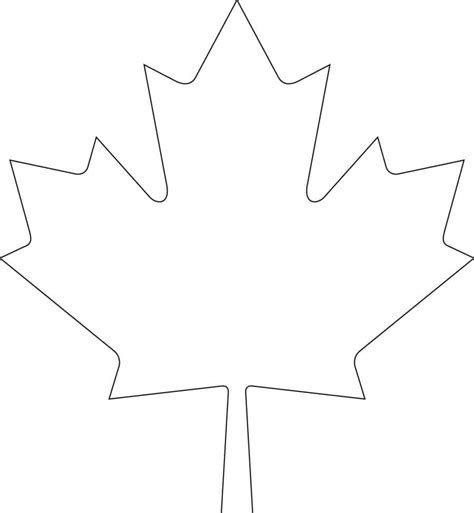 Maple Leaf Template 5 Printable