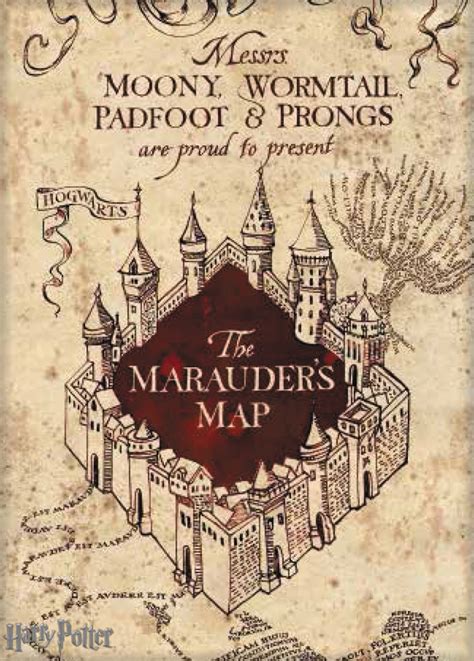 Marauders Map Prints Canvas