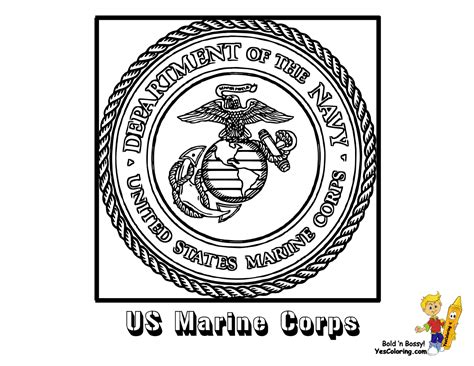 Marine Corps Coloring Pages