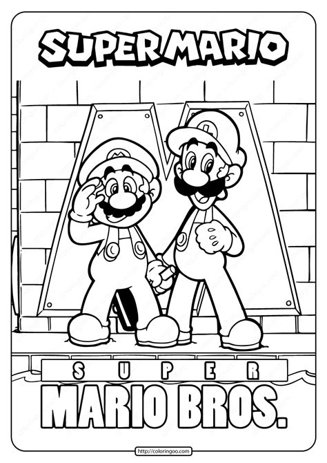 Mario Bros Printable