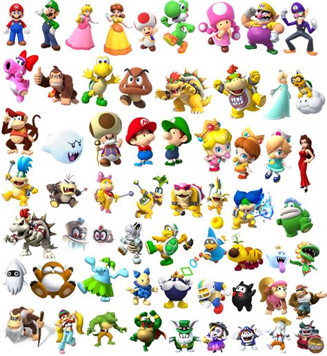 Mario Characters Printables