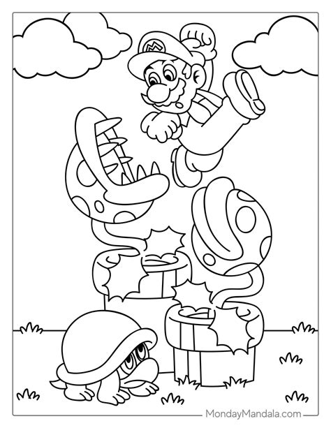 Mario coloring sheet image 3