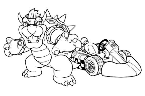 Mario Kart Coloring Pages Printable