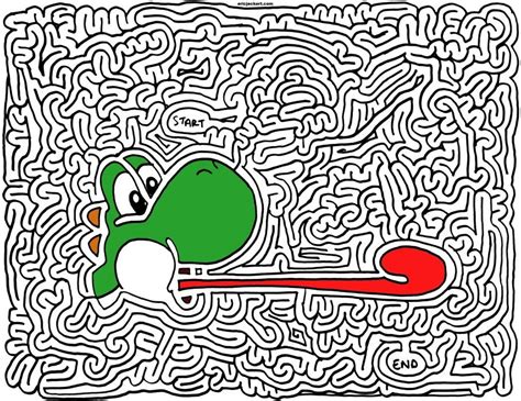 Mario Maze Colorful Design