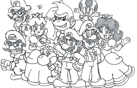 Mario Party Coloring Pages