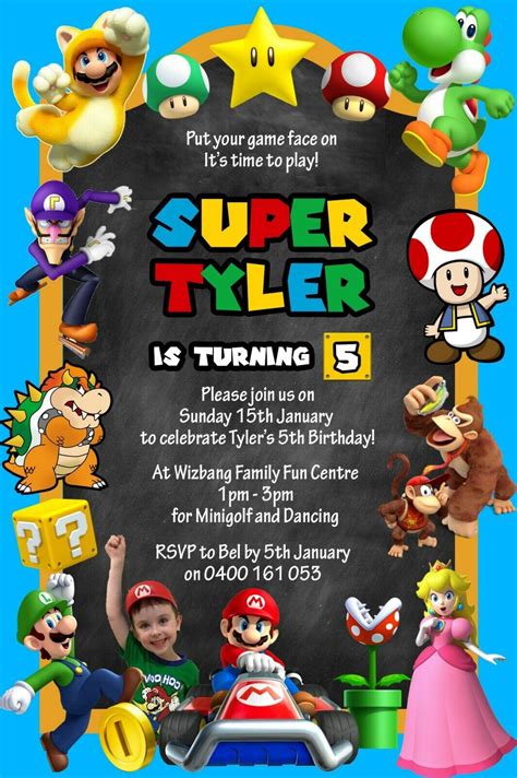 Mario Party Invitation 9