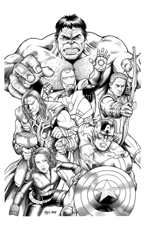 Marvel Coloring Pages for Adults