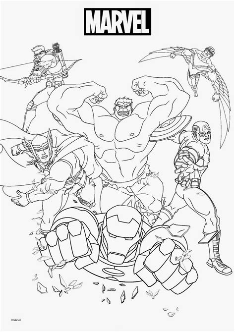 Marvel Coloring Pages for Kids