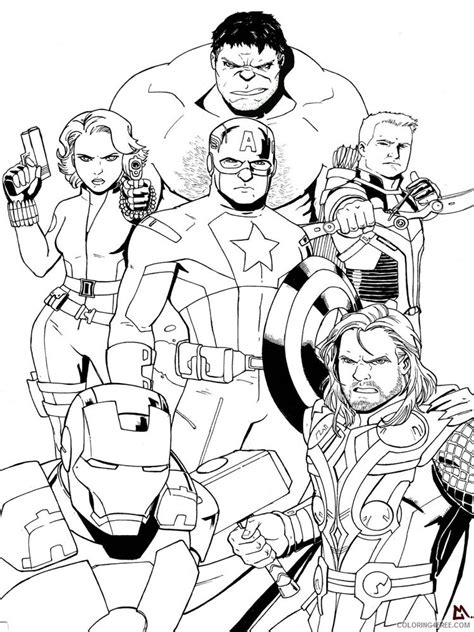 Marvel Free Printable Coloring Pages for Adults