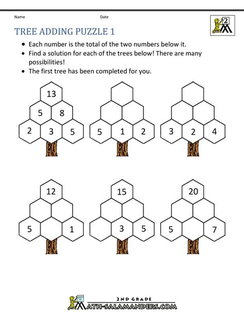 Math Puzzle Printables for Homeschooling