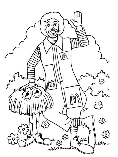 Mcdonalds Characters Coloring Pages 1