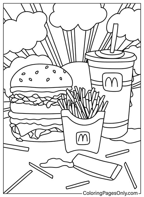 Mcdonalds Coloring Pages For Kids