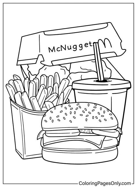 Mcdonalds Coloring Pages Printable