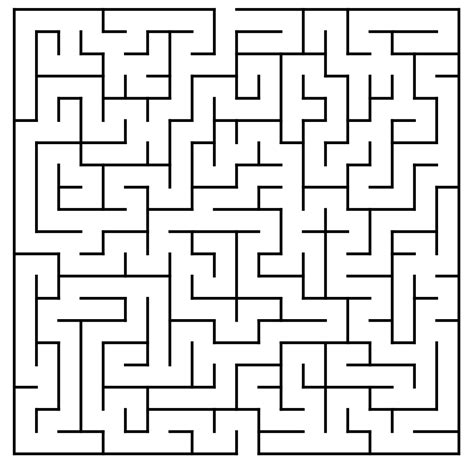 Medium Maze Printable 1