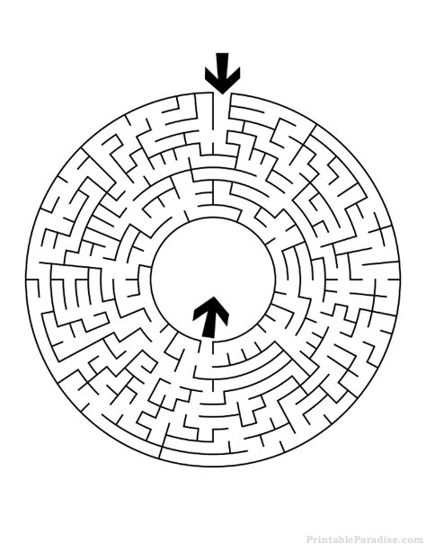 Medium Maze Printable 2