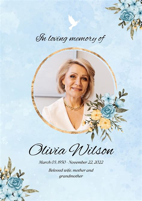 Memorial Template Designs