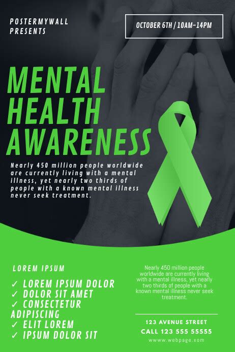 Mental Health Awareness Month Flyer Template