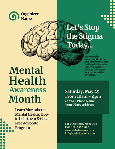 Mental Health Event Flyer Template