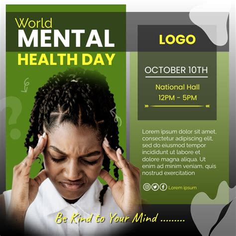 Mental Health Flyer Template Design