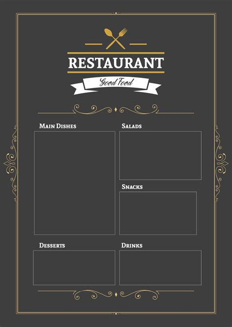 Menu Template