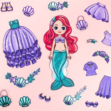 Mermaid Paper Doll Printables