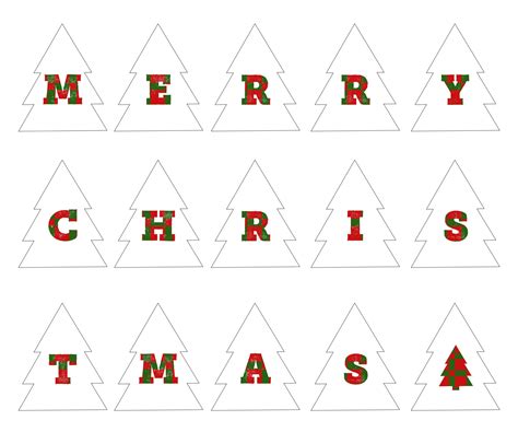 Merry Christmas Printable Letters Image 4