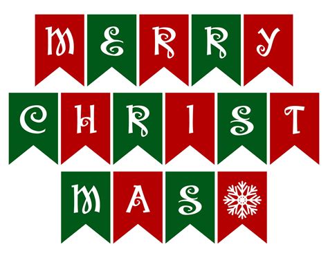 Merry Christmas Printable Letters Image 9