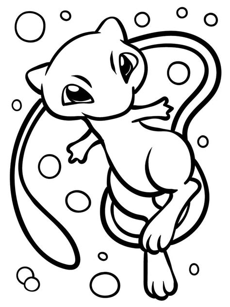 Mew Coloring Page 10